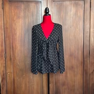 Polka Dot Babydoll Blouse ASOS 8